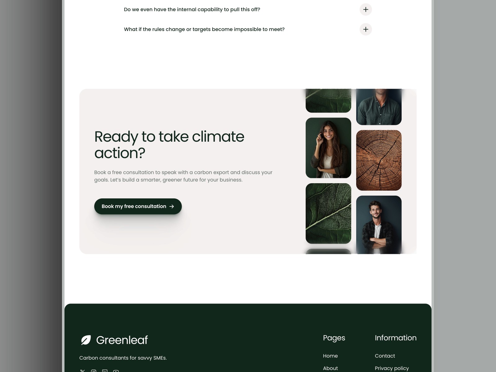 Greenleaf — 极简现代企业服务官网设计灵感