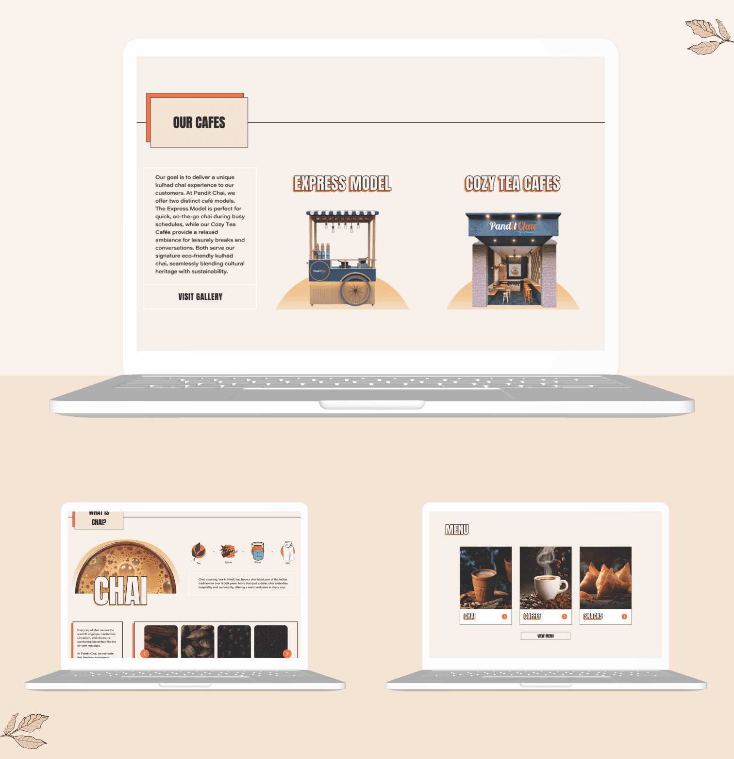 Pandit Chai logo preview variations