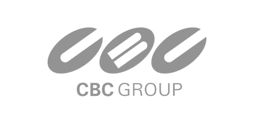 Logo di CBC Group, azienda globale specializzata in soluzioni innovative per l'industria chimica e dei materiali, con un focus su sostenibilità e tecnologia avanzata.