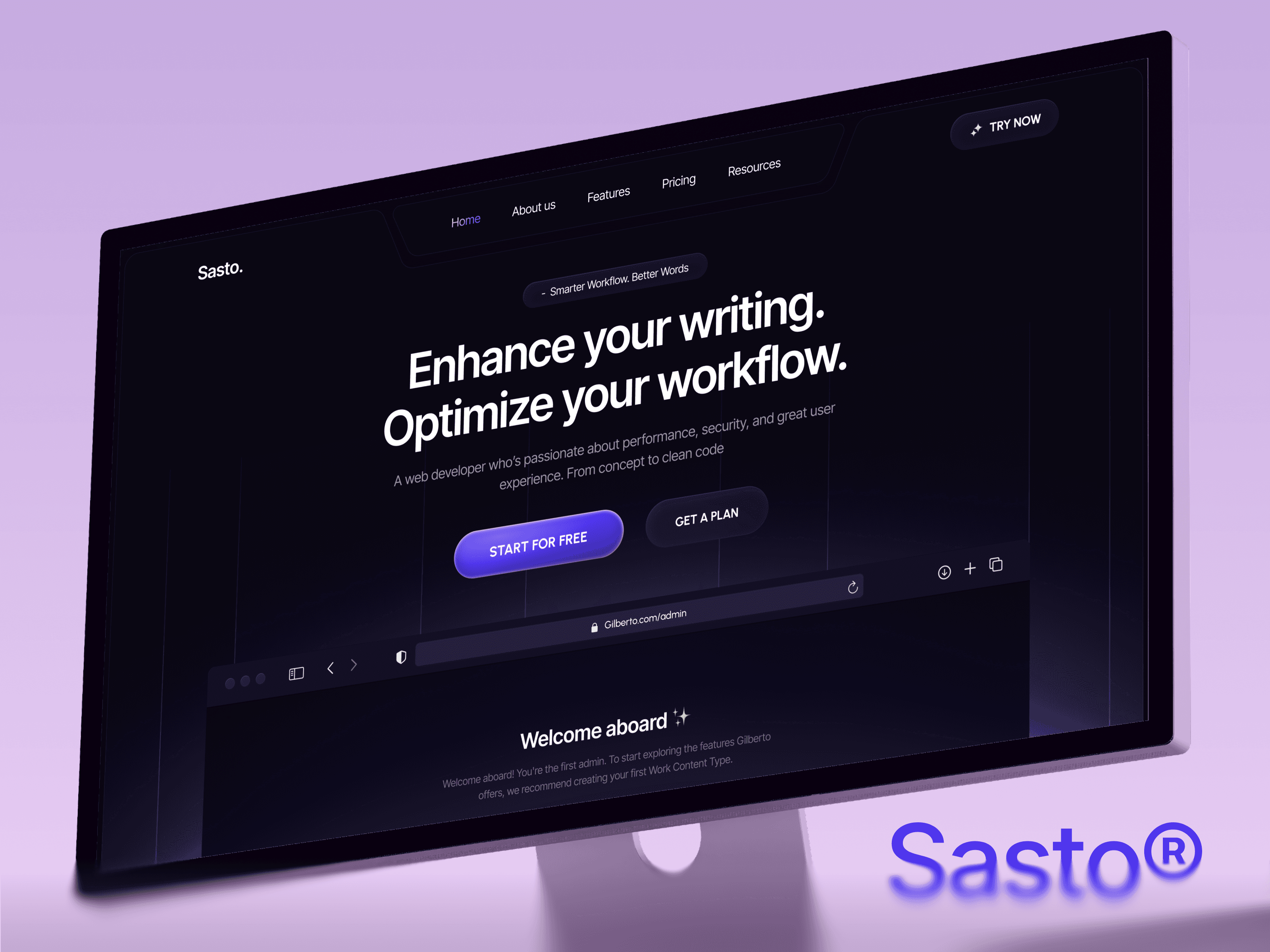 saas startup framer template