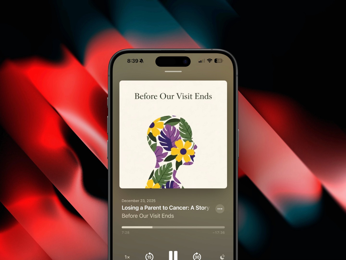 Before Our Visit Ends Podcast Cover Art, Produced by Podcast Studio X