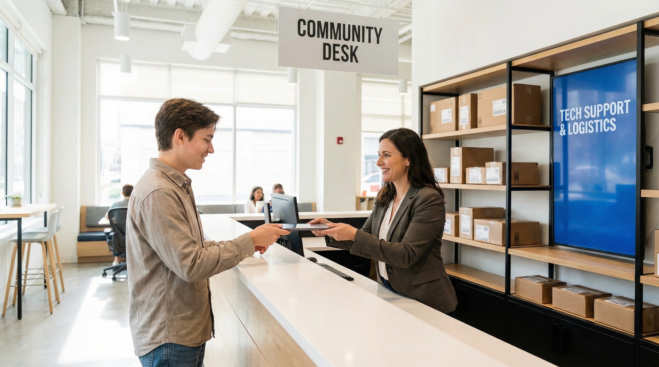 brown and gray concrete store