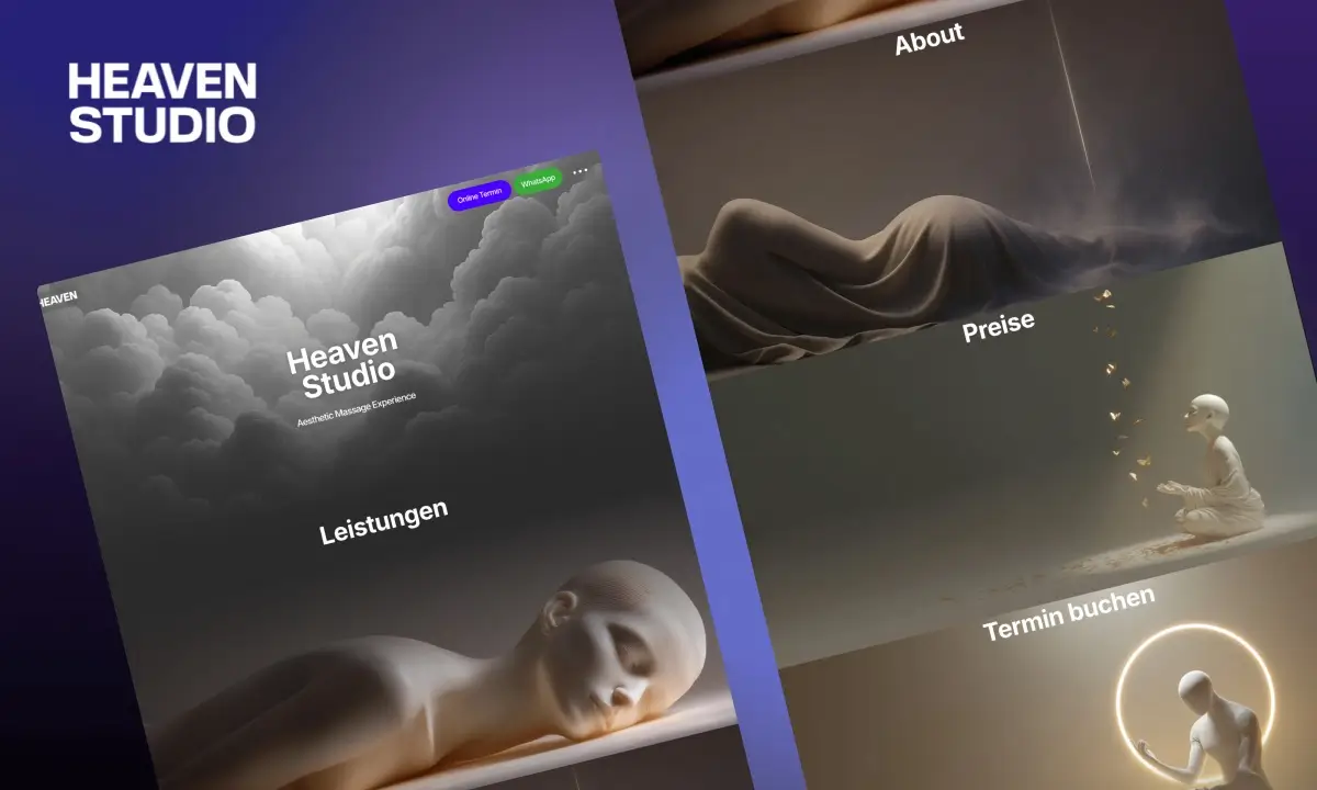 Website Design für Massagestudio in Stuttgart erstellen lassen