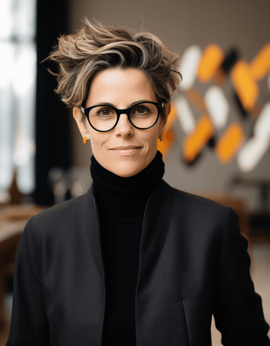 Woemn Looking Camera and smile