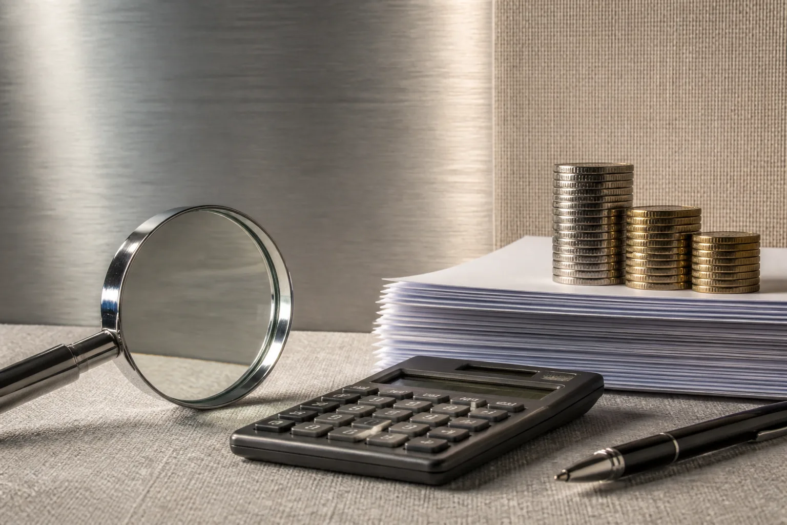 Annual Audit Cost for a Dubai Company beside a tax filing dashboard and a document