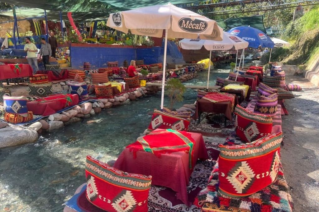 ourika valley river, morocco
