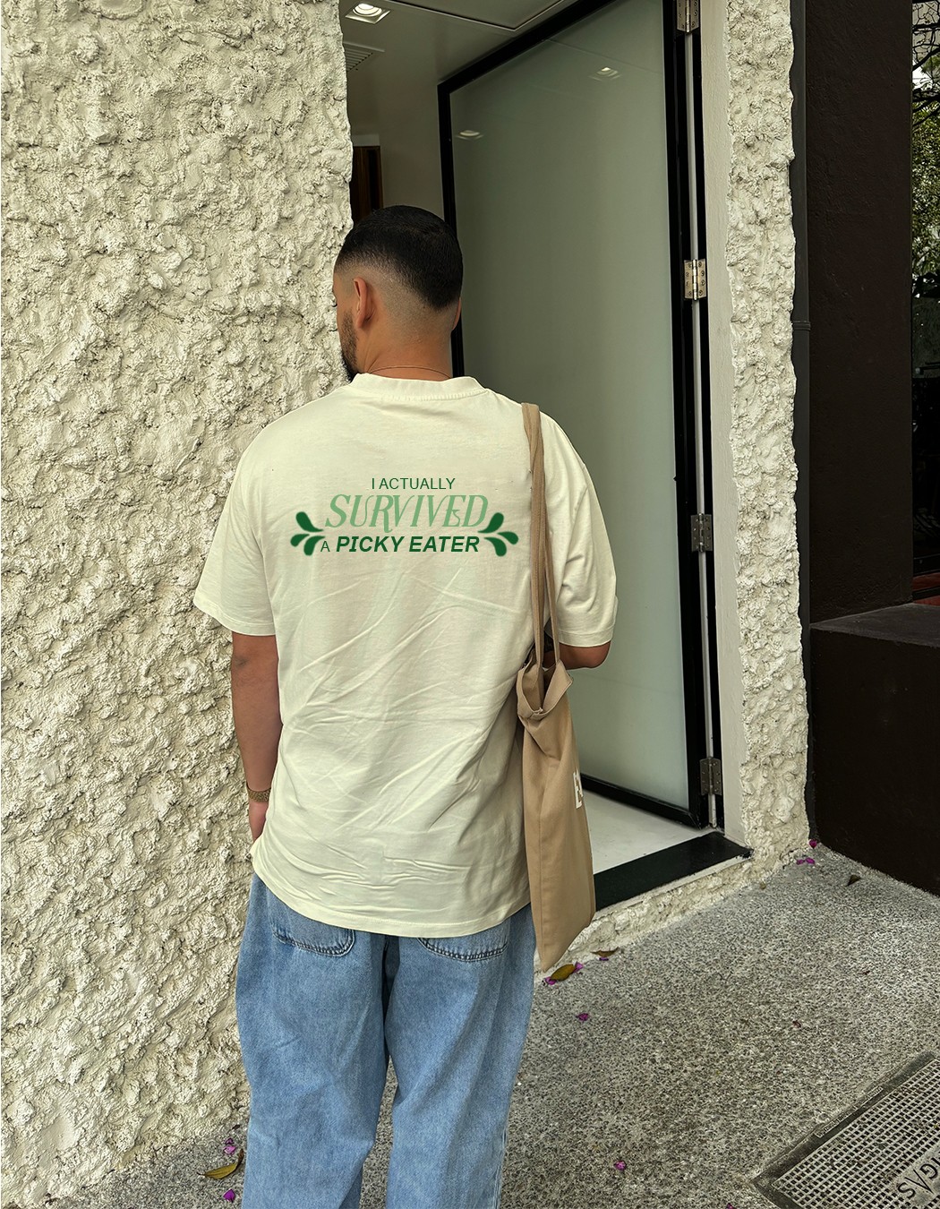 T-Shirt with Text on the Back