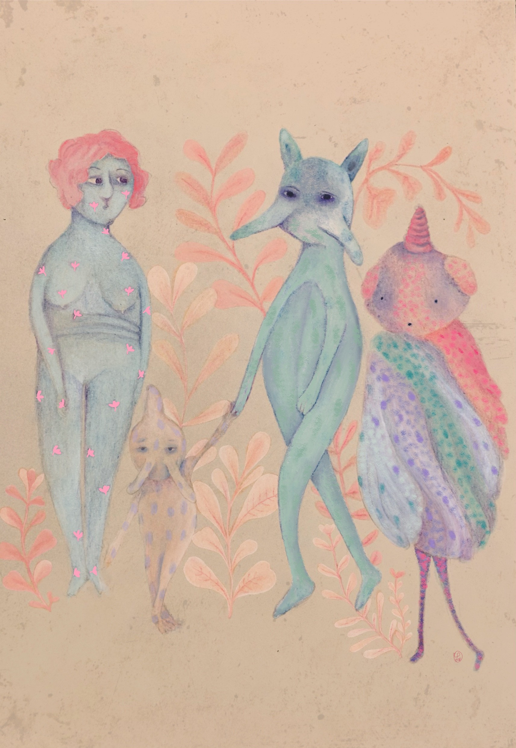 In the garden of magical creatures