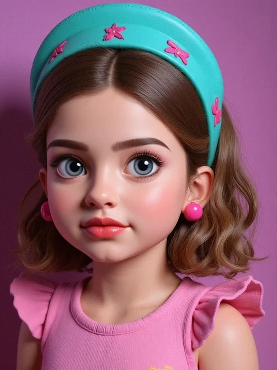 Disney-style character portrait by AI portrait generator