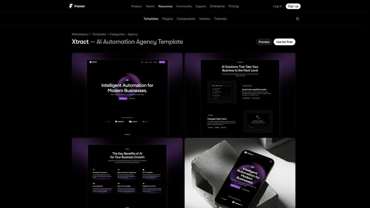 7 Idées De Template Framer À Essayer Absolument En 2026 - Xtract
