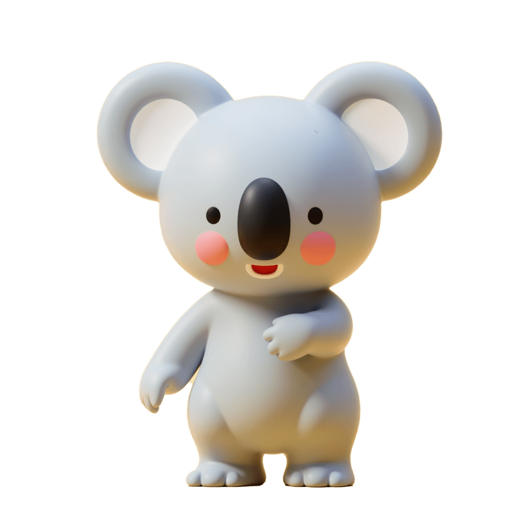 3d icon of koala  generated by oven ai free