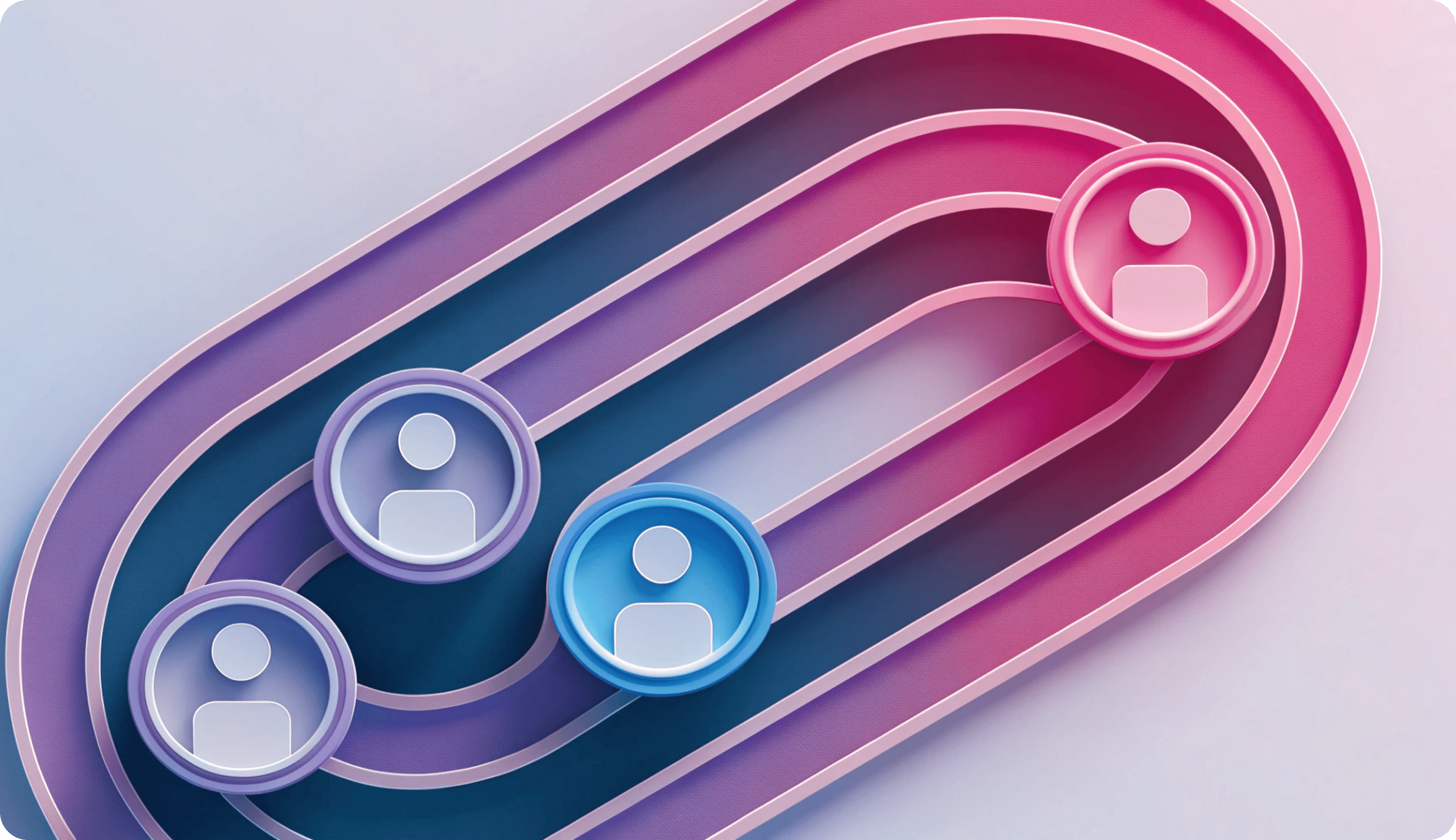 Illustration of streamlined user journeys in product design