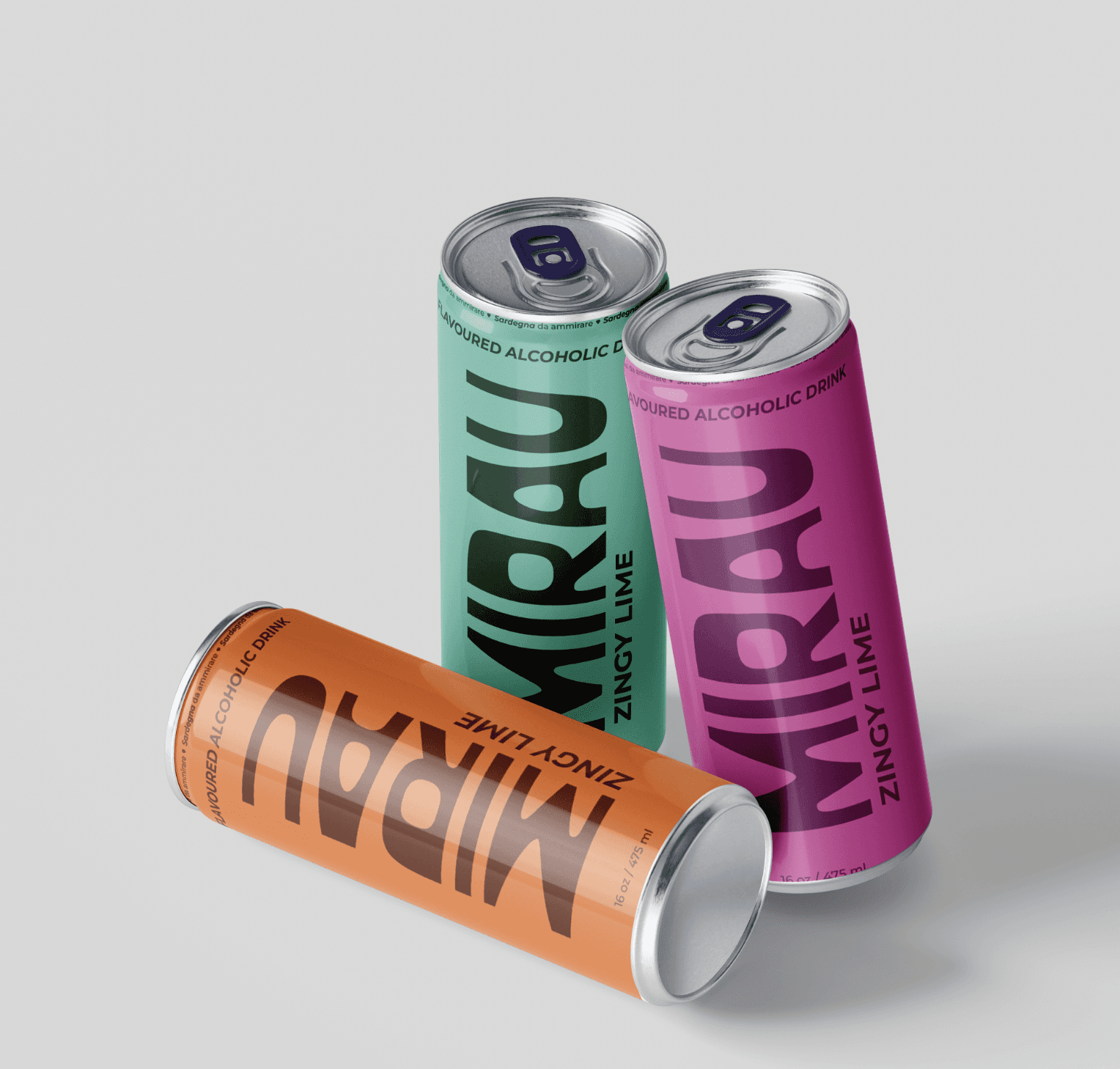 Pastel ice cream packaging design with retro typography on pink background