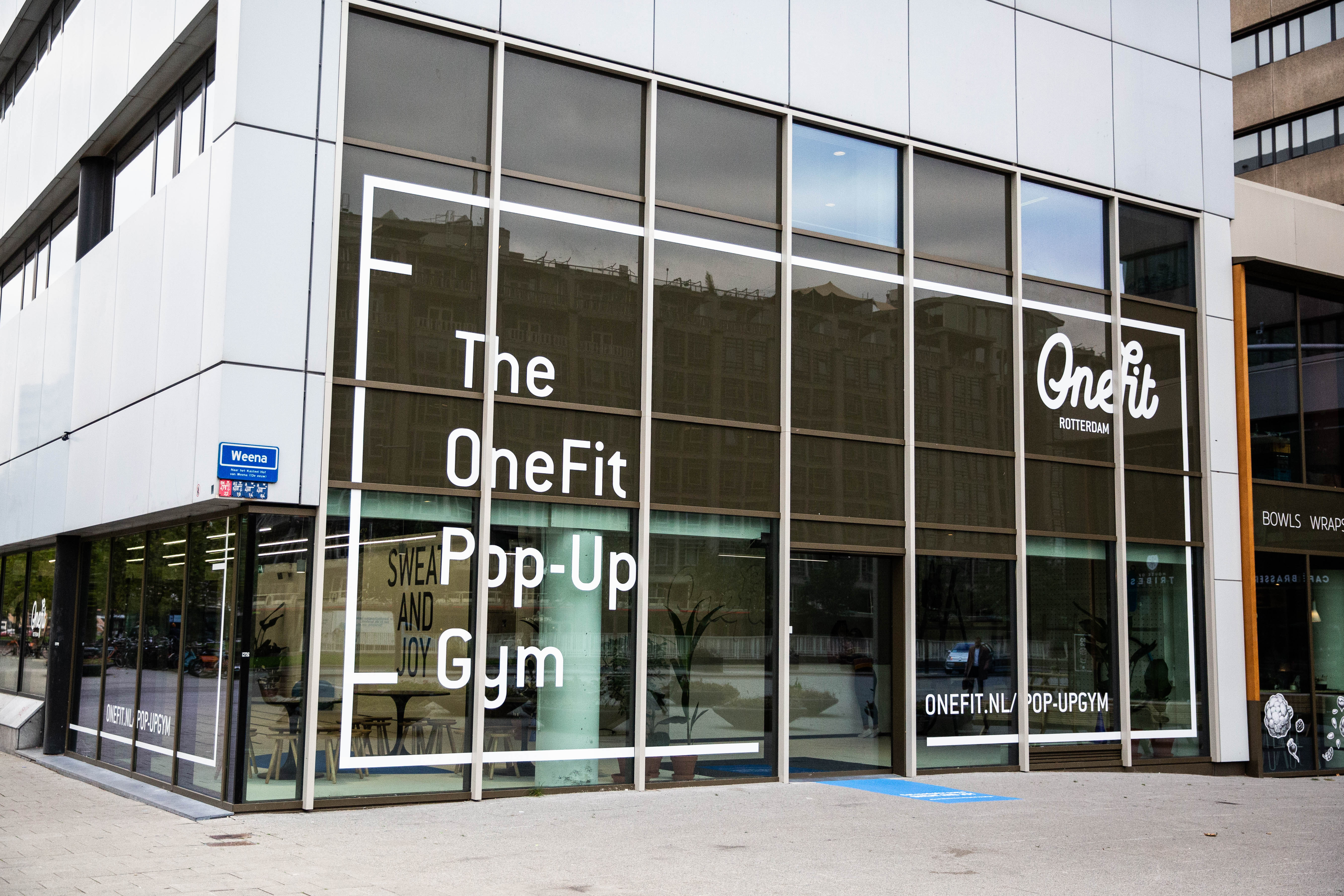 Exterior facade photo of the Weena building in which the OneFit Pop-up Gym was located, on street level