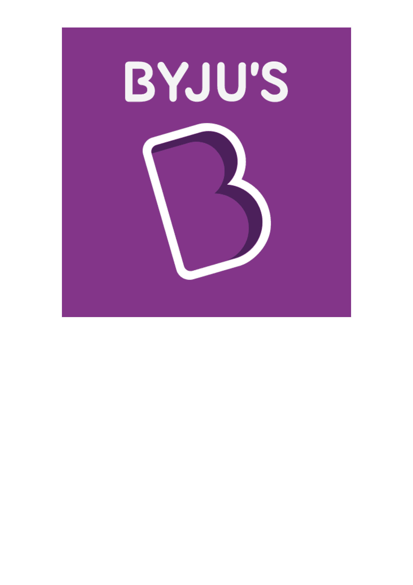 Byju's logo used to show the case studty