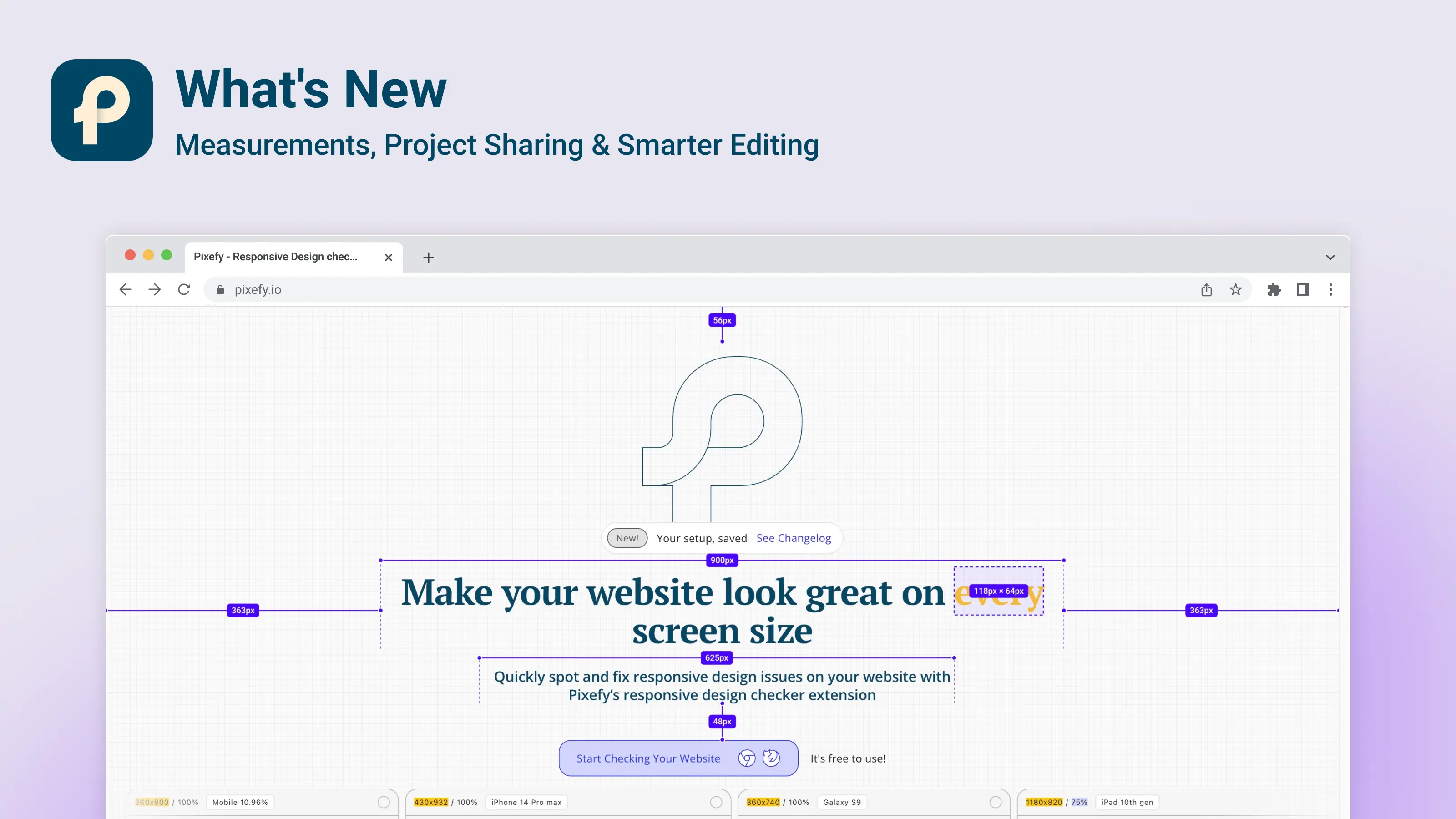 Measurements, Project Sharing & Inspect Improvements