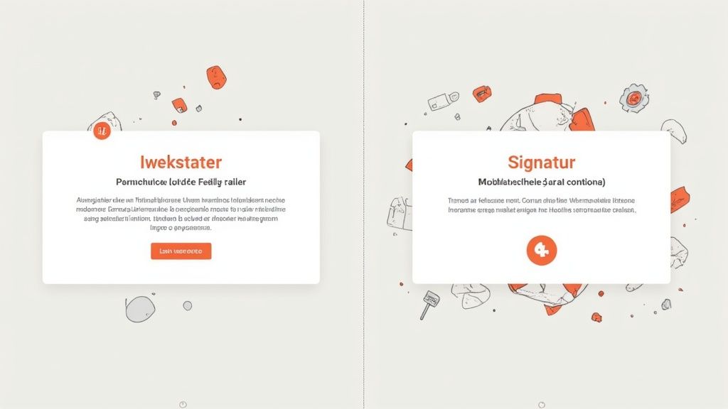 Eine Nahaufnahme einer Person, die auf einem Smartphone tippt und dabei die Wichtigkeit der mobilen Optimierung für E-Mail-Signaturen hervorhebt.
