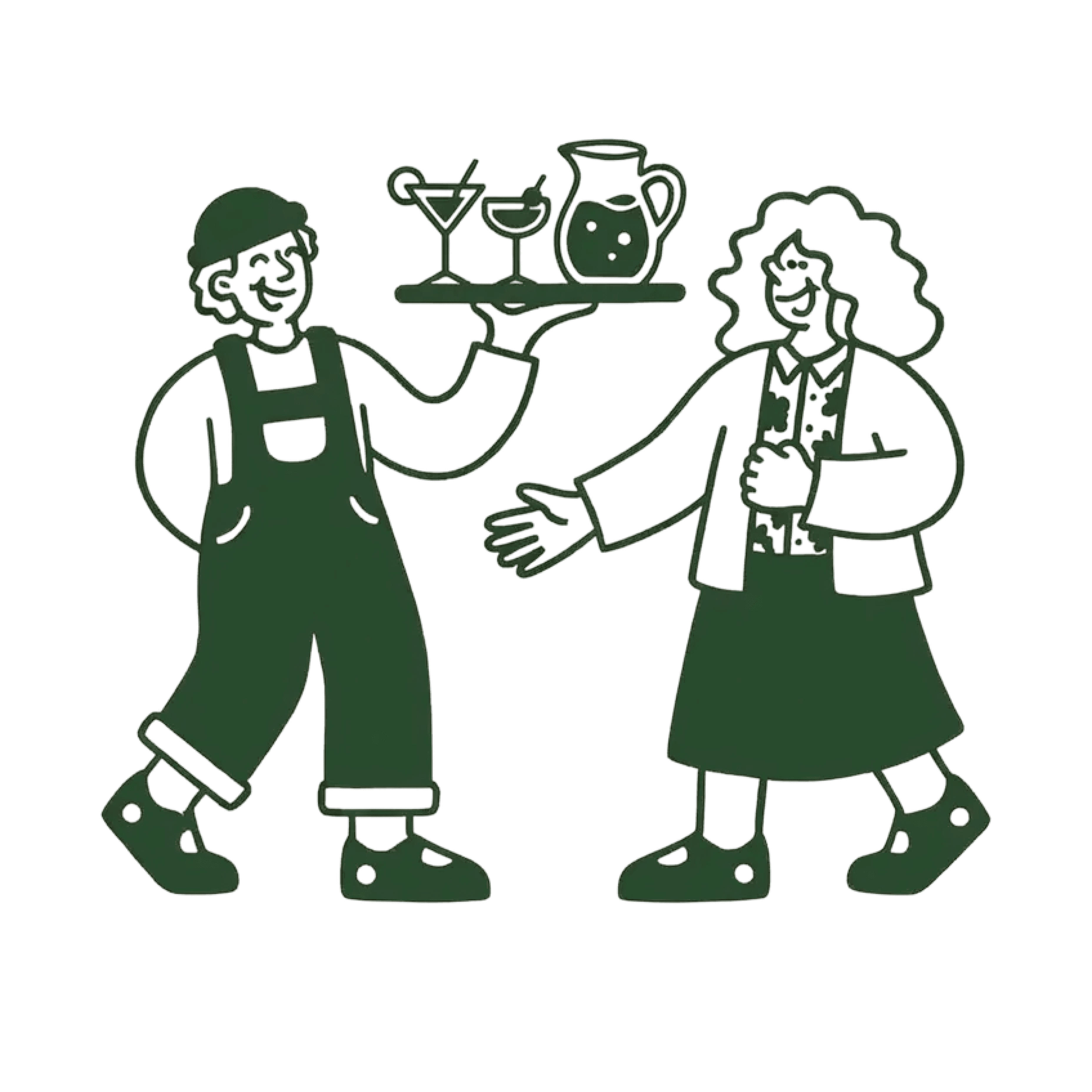 illustration of welcome drinks