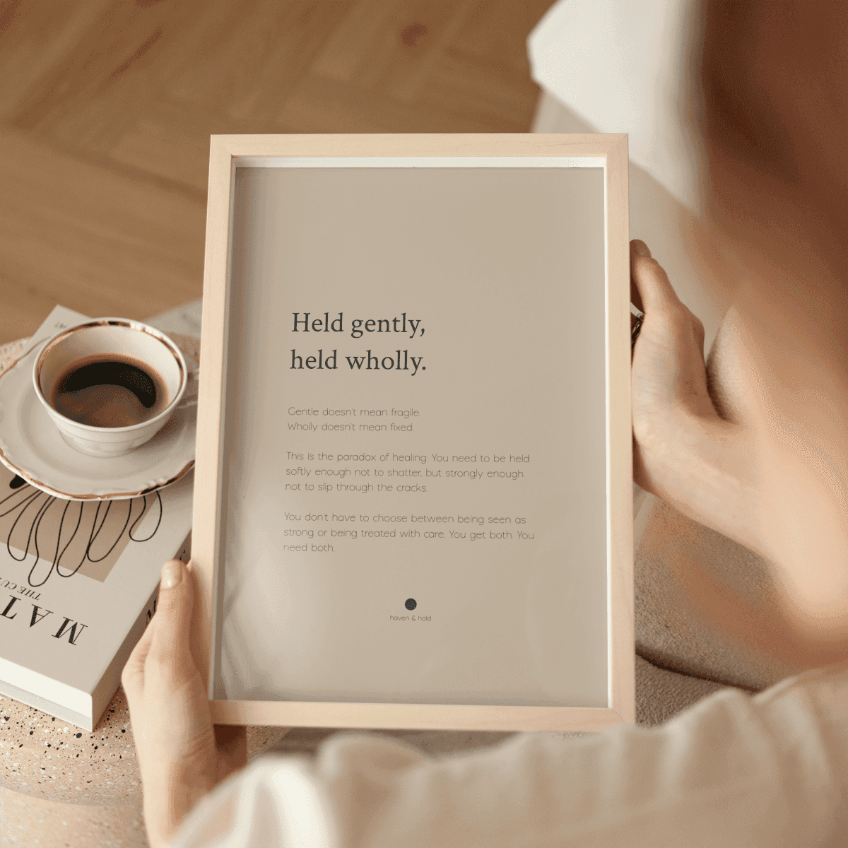Held Gently Held Wholly • Premium Art Print • Ready to Frame - Haven & Hold