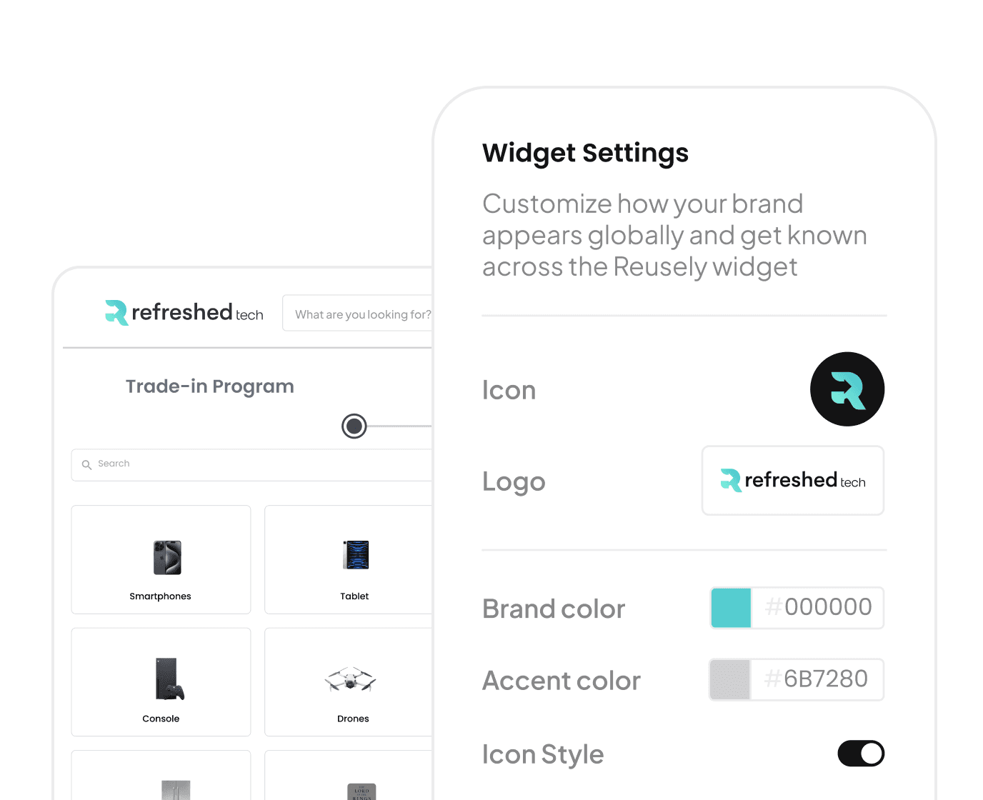 Buyback Widget How it Works - Step Two Customize the Look
