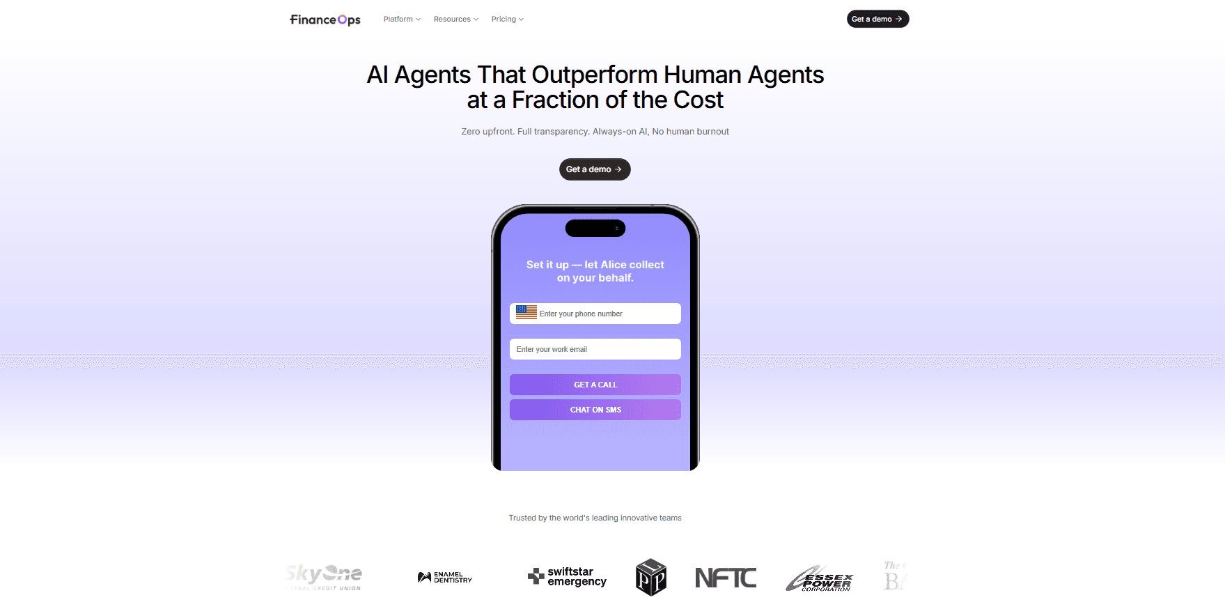 FinanceOps Agentic AI Website