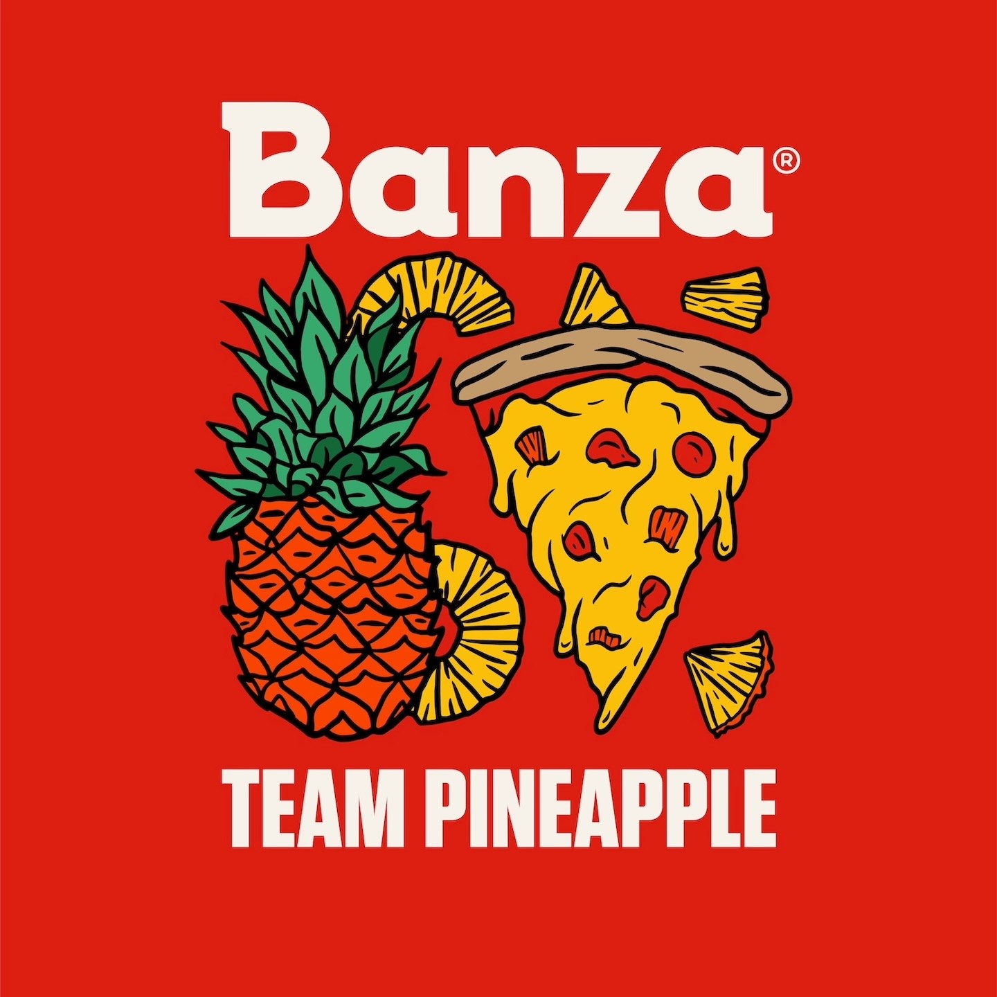 Banza Pizza Swag Design Team Pineapple 