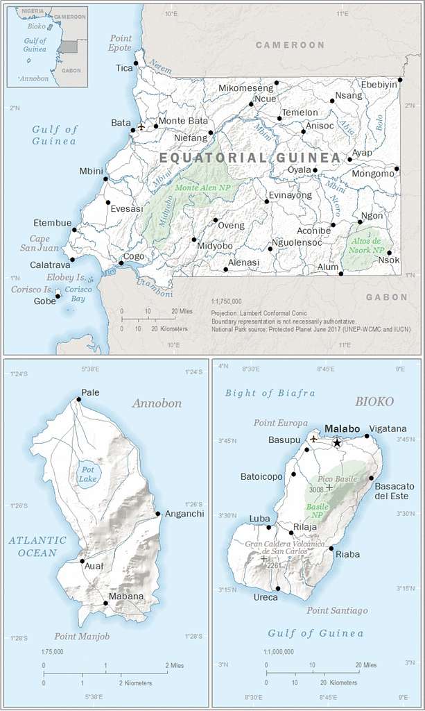 map of Equatorial Guinea