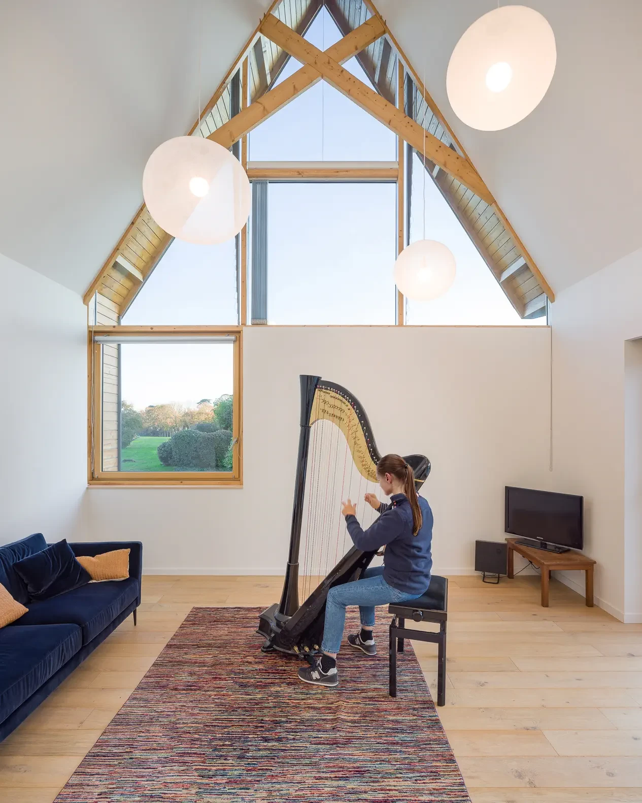 Maison contemporaine Arradon - verrière - double hauteur