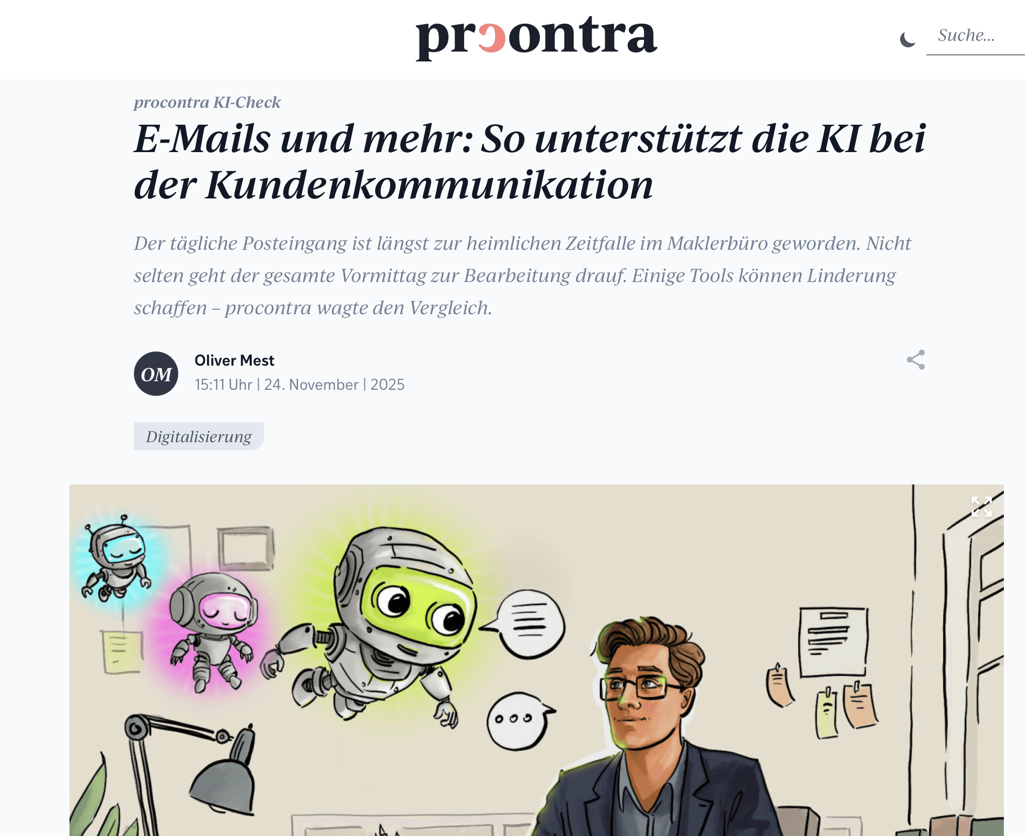 procontra berichtet über den Nutzen von Afori für Makler und das leistungsstarke E-Mail KI Tool speziell für Versicherungsmakler. 