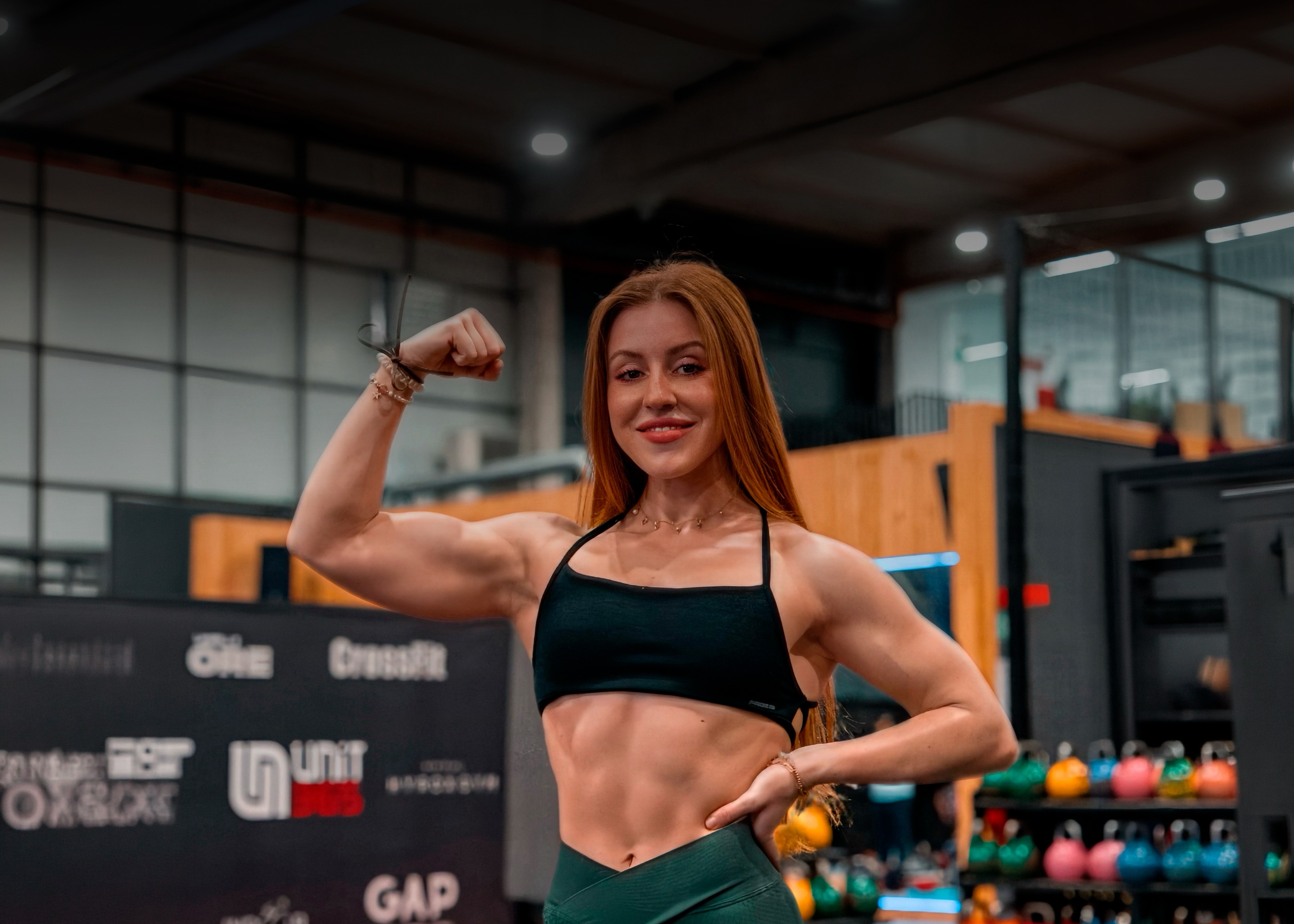 A woman of color doing yoga