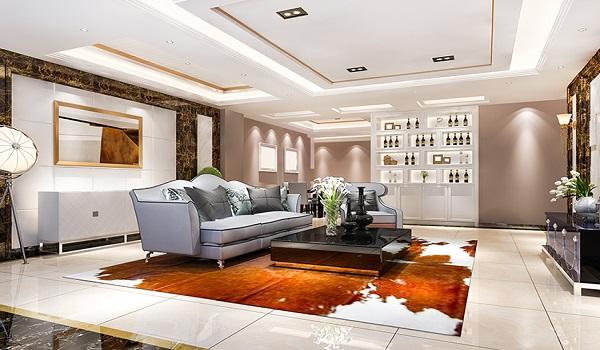Premium luxury home interior with stylish furniture and modern residential interior design in Hyderabad.