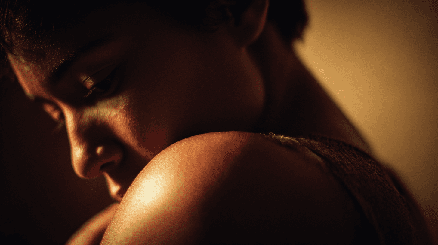 placeholder image of lady caressing oneself