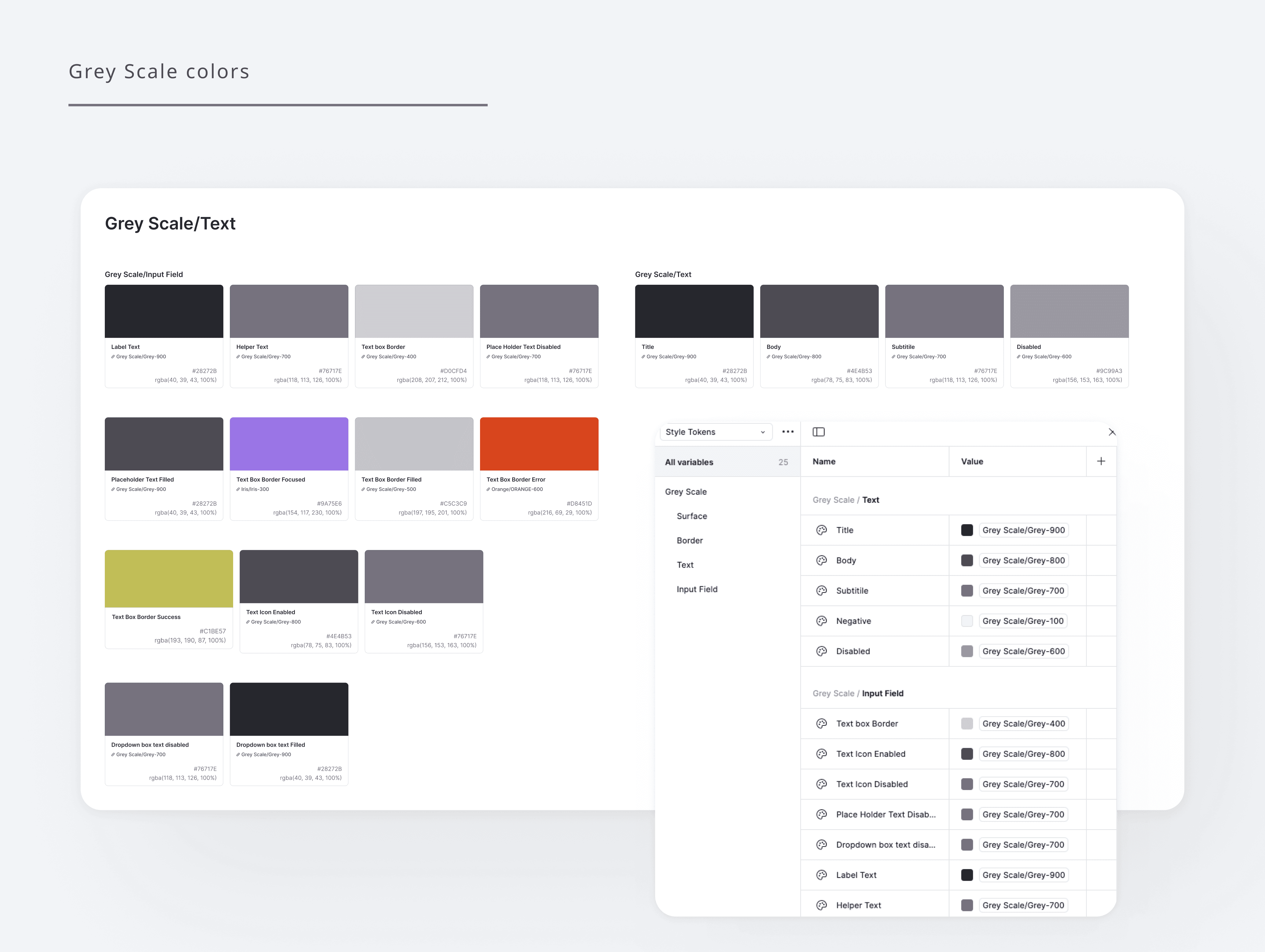 Neutral Pallet for Text