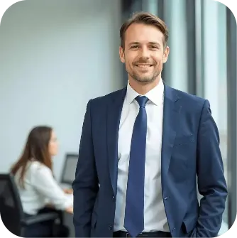 Business professional using Xero to manage business accounting and financial operations.