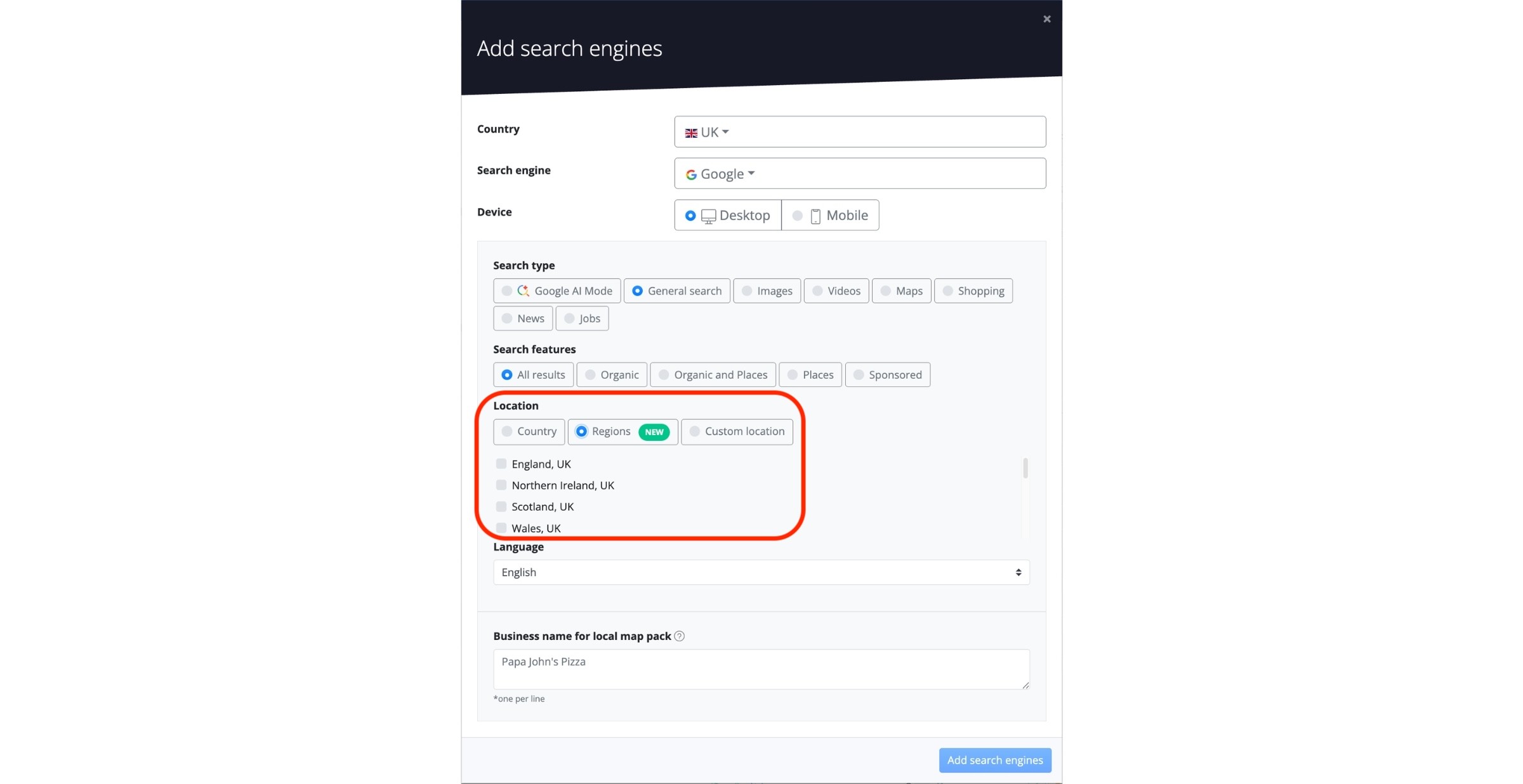 select-a-region-from-uk-for-keyword-tracking