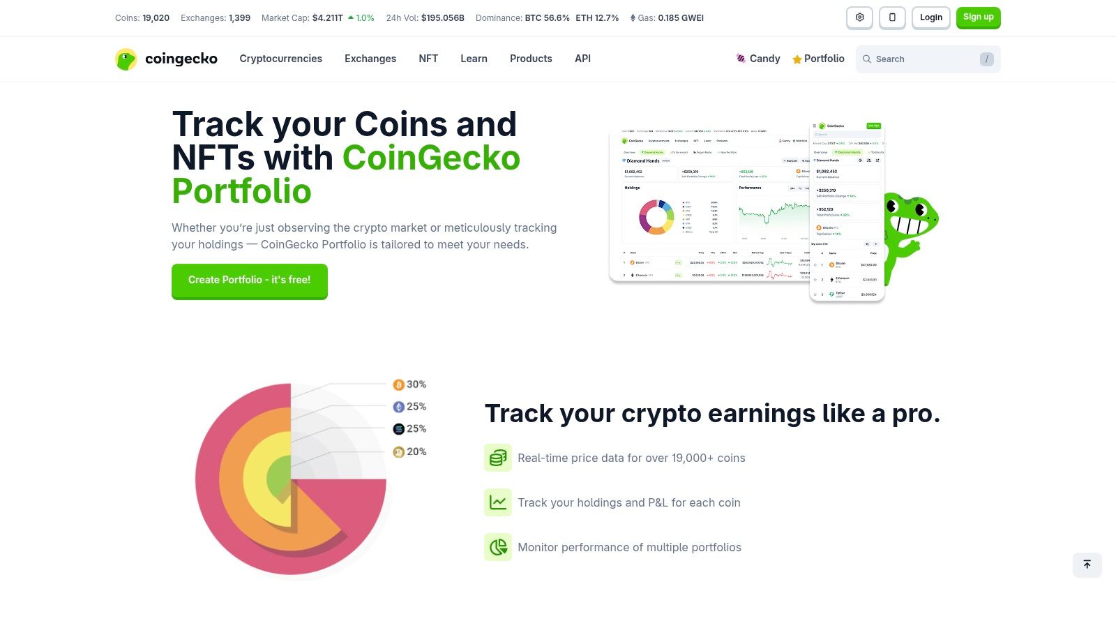 CoinGecko Portfolio