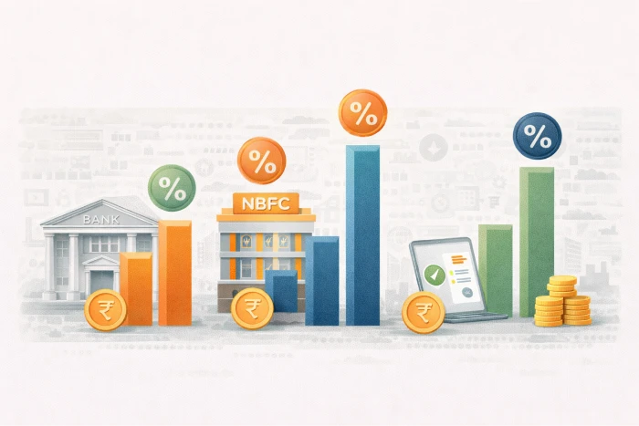 Interest Rate Comparison: Banks vs NBFCs vs Digital Lenders