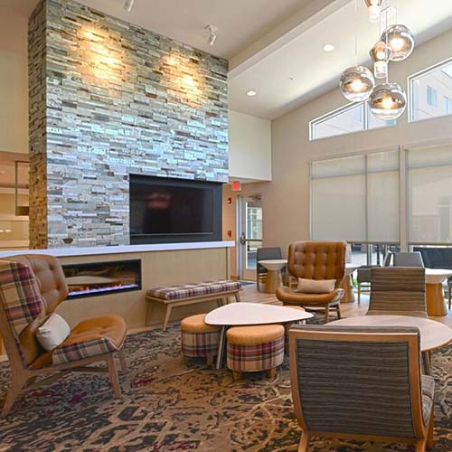 Photo of the lobby at the Residence Inn in Midlothian