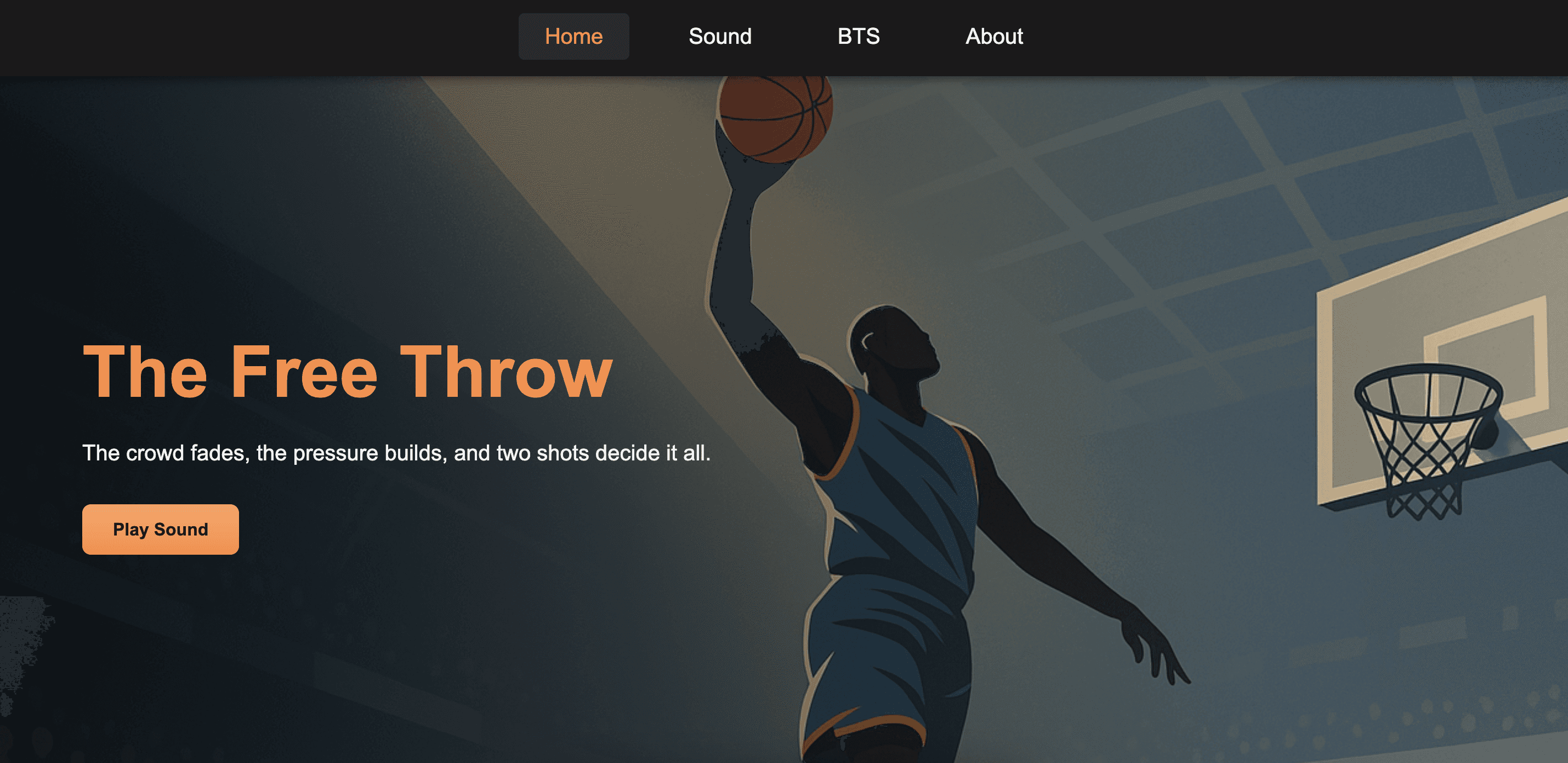 The Free Throw branching audio website