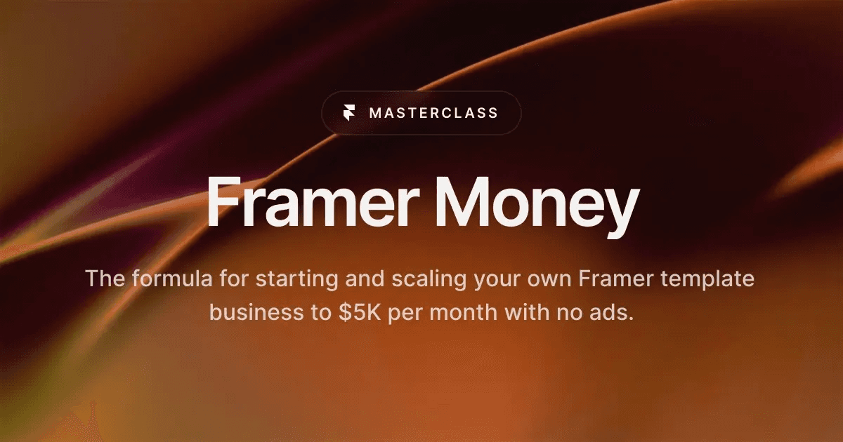 Framer Money banner