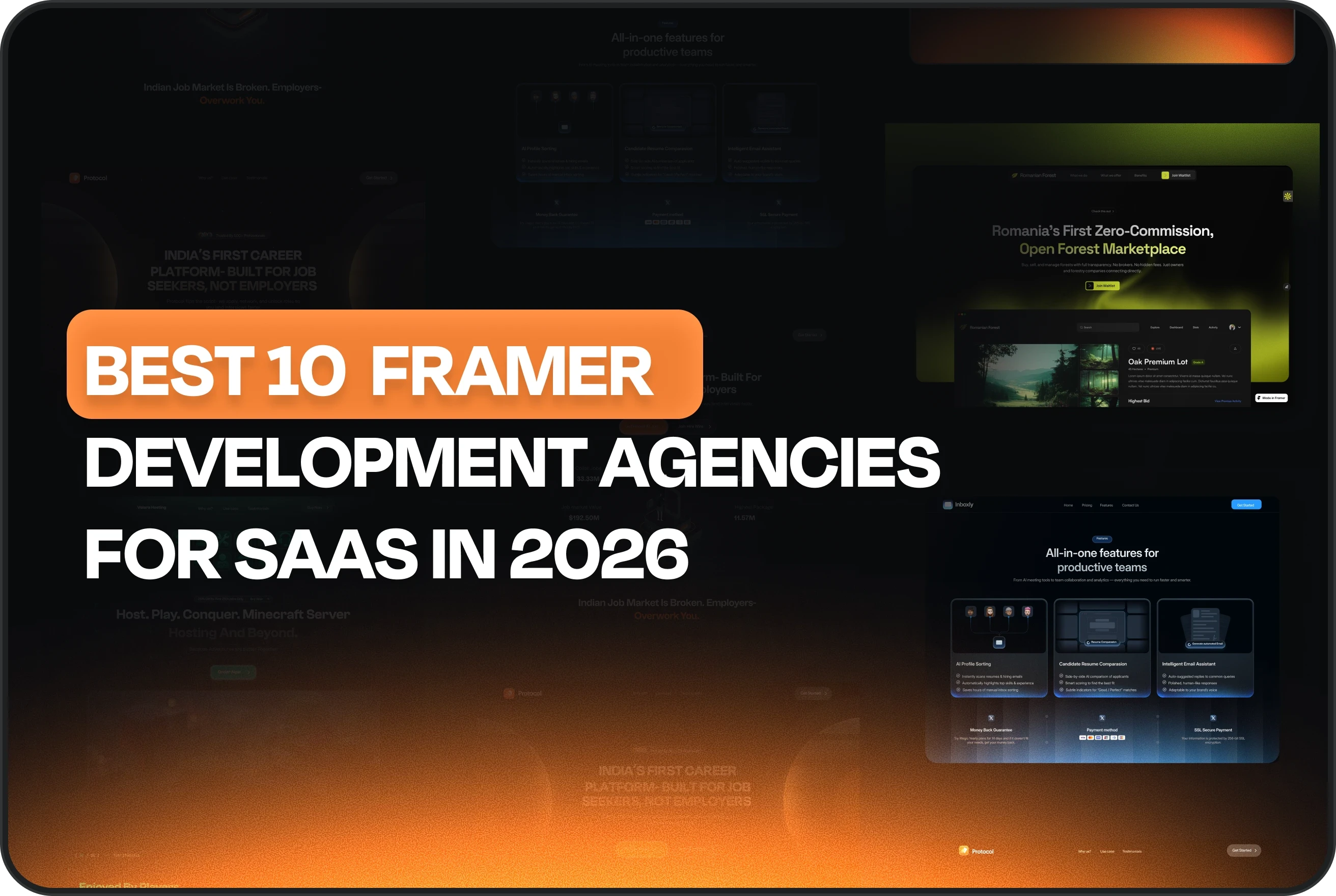 Best Framer Development Agencies for SaaS in 2026