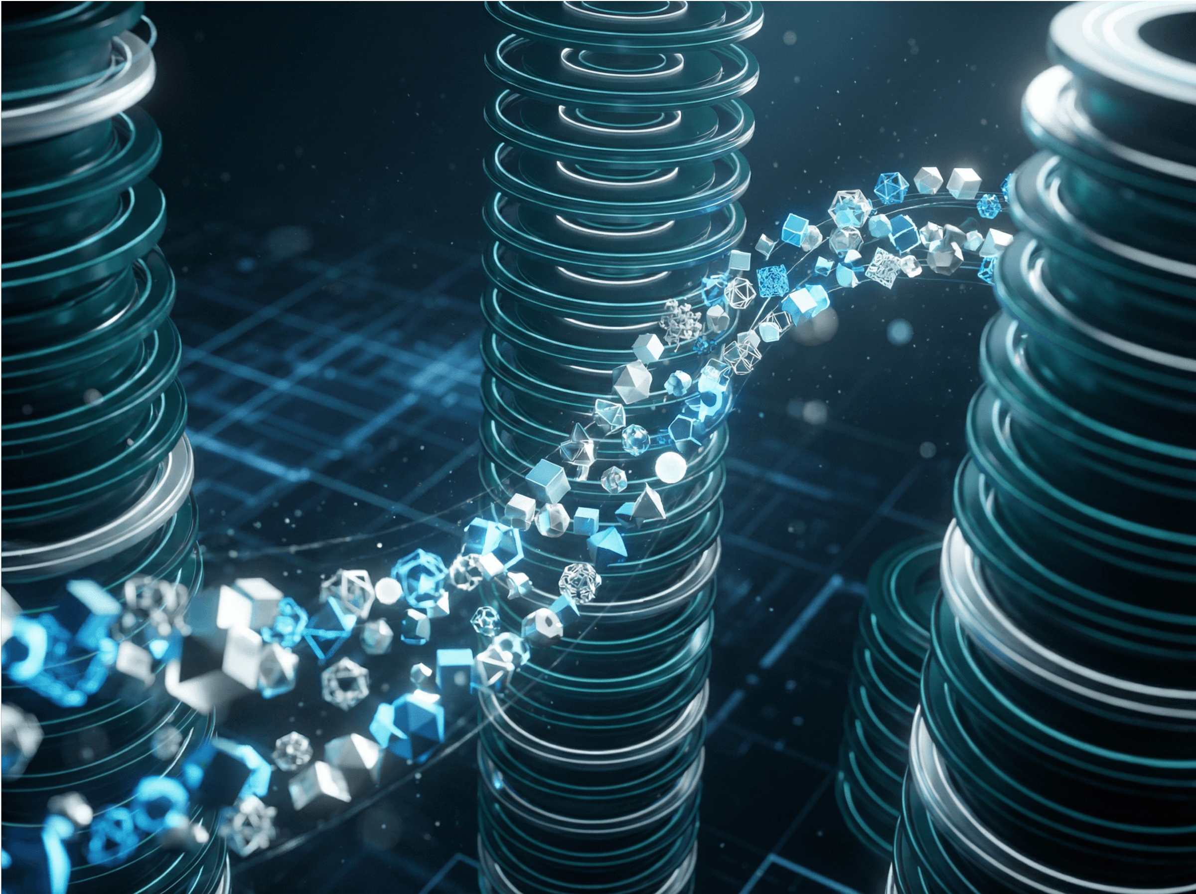 A person is using a MIDI keyboard and a laptop, creating music in a modern digital studio with a keyboard in the background.