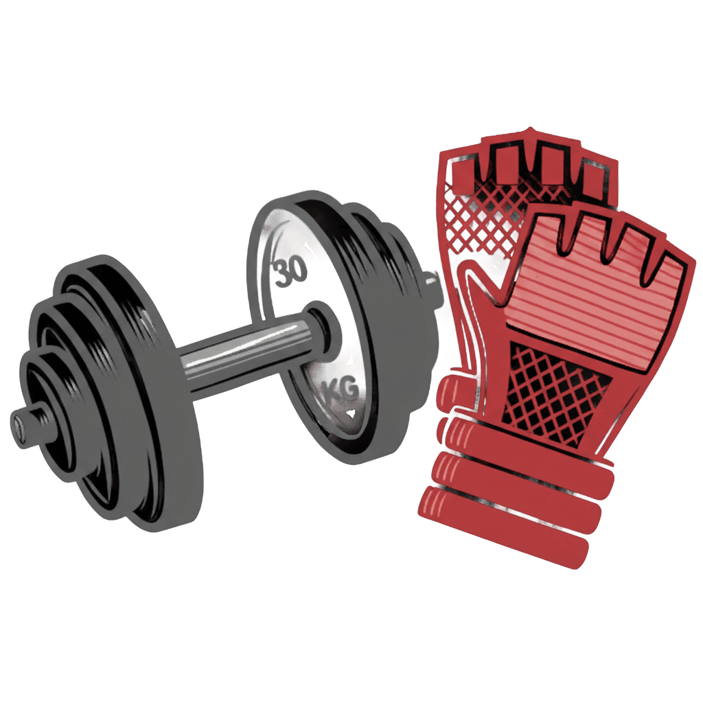  bumbbell and gloves icon