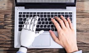 Robot typing with human