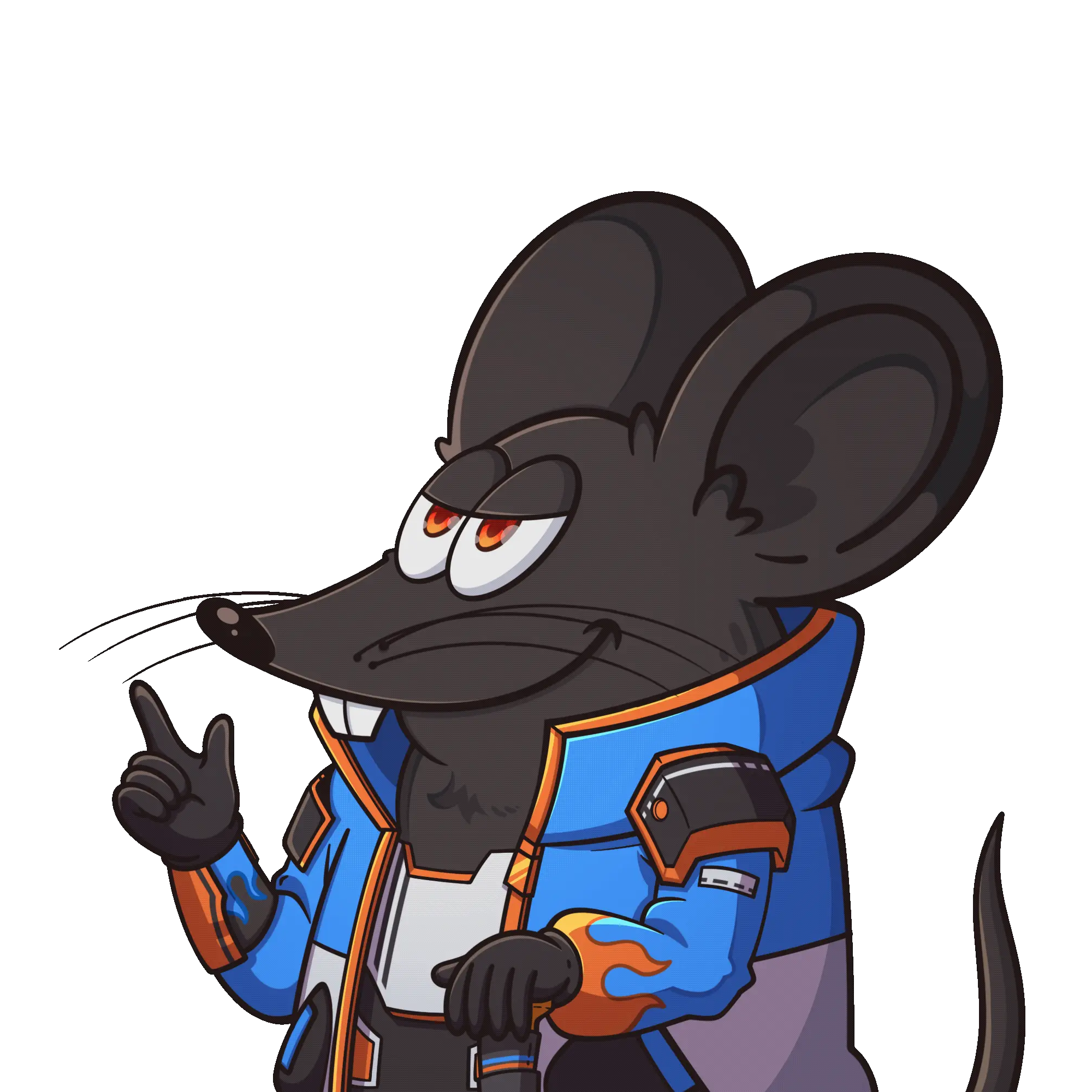 Mouse PNGTuber final result coloring and moving