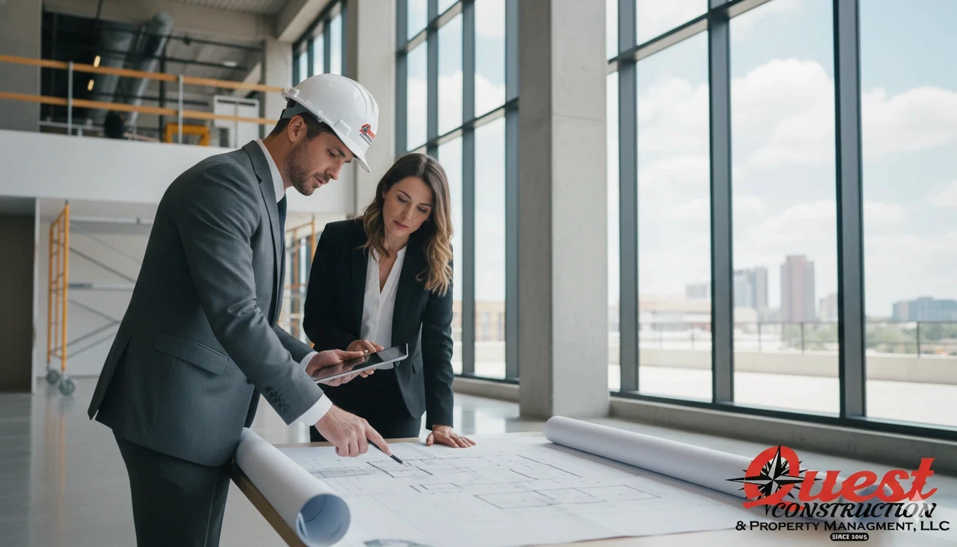 Commercial construction consultation and property assessment meeting in South Florida