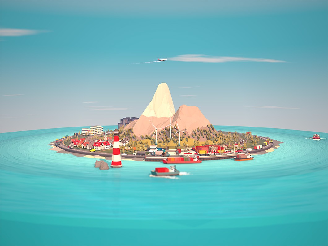 3D Grafik - Insel