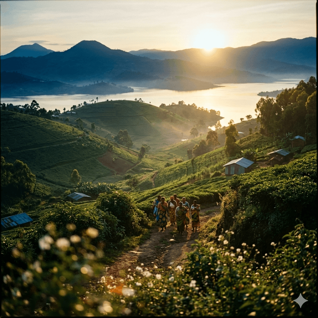 beautiful image of a green land in Rwanda