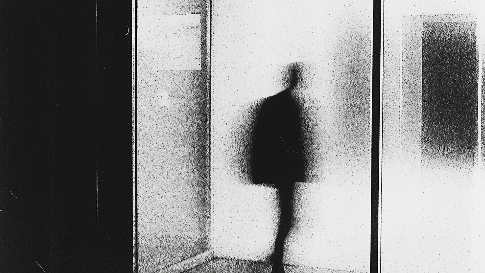 Silhouette in Glass Enclosure