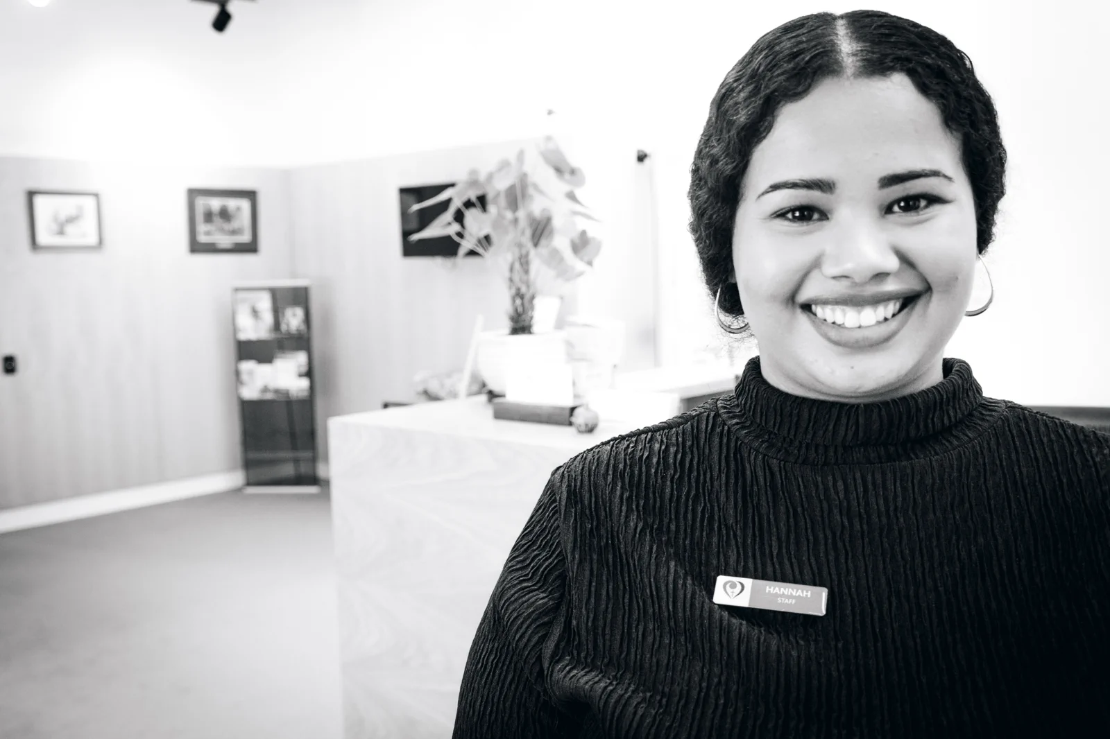 Portrait of smiling staff member